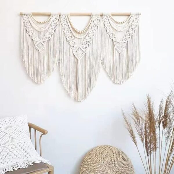 Large Macrame Wall Hanging Decoration Piece - Image 4