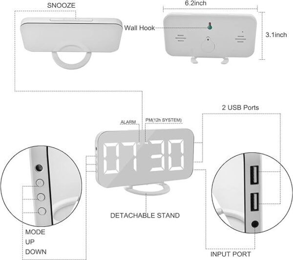 SZELAM Digital Alarm Clock - Image 4