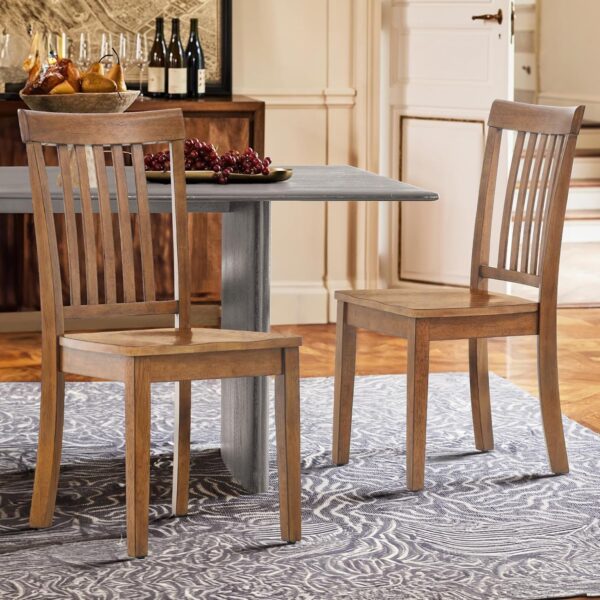 COLAMY Wooden Dining Chairs Set of 4 - Image 4
