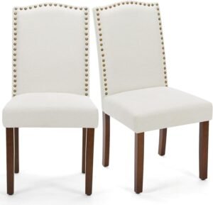 DUMOS Upholstered Dining Chairs Set of 2