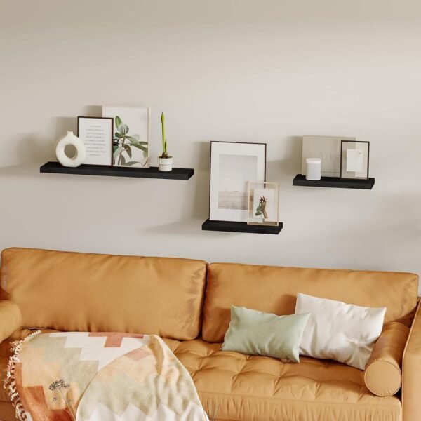 Fixwal 4-Pack Rustic Floating Shelves