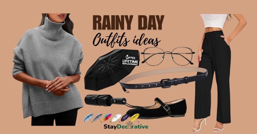 Rainy day outfits ideas