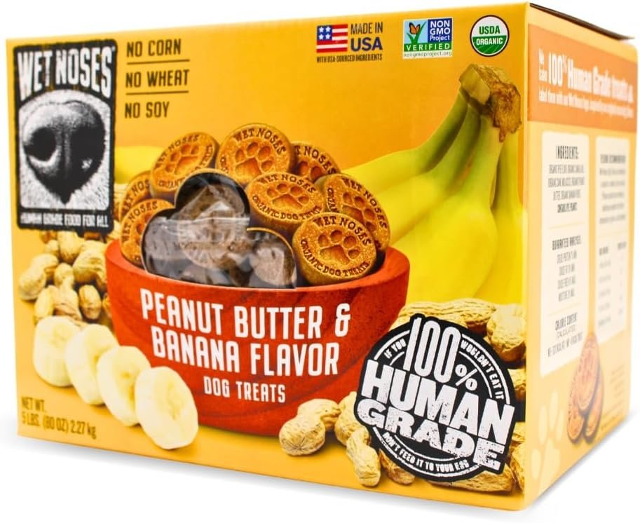Wet Noses Organic Dog Treats (Peanut Butter & Banana)