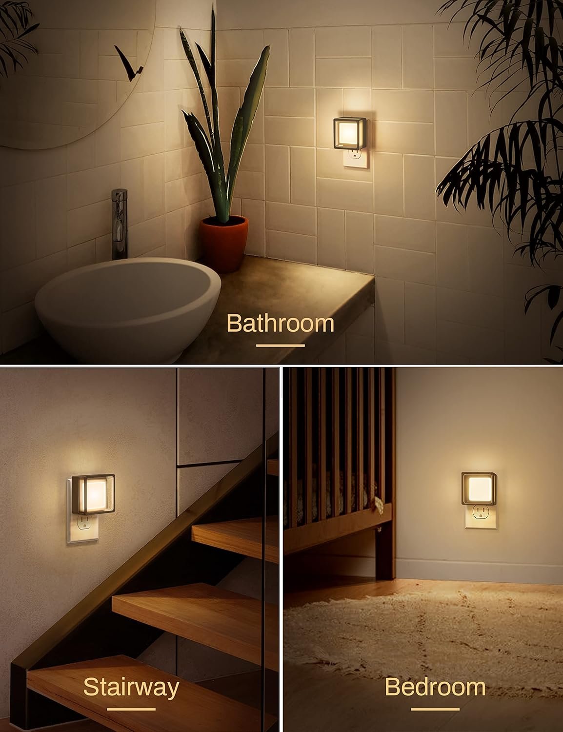 LED Night Light with Dusk-to-Dawn Sensor