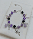 Charmful crystal bracelet handmade design