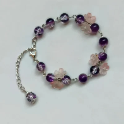 Charmful crystal bracelet with cute charms