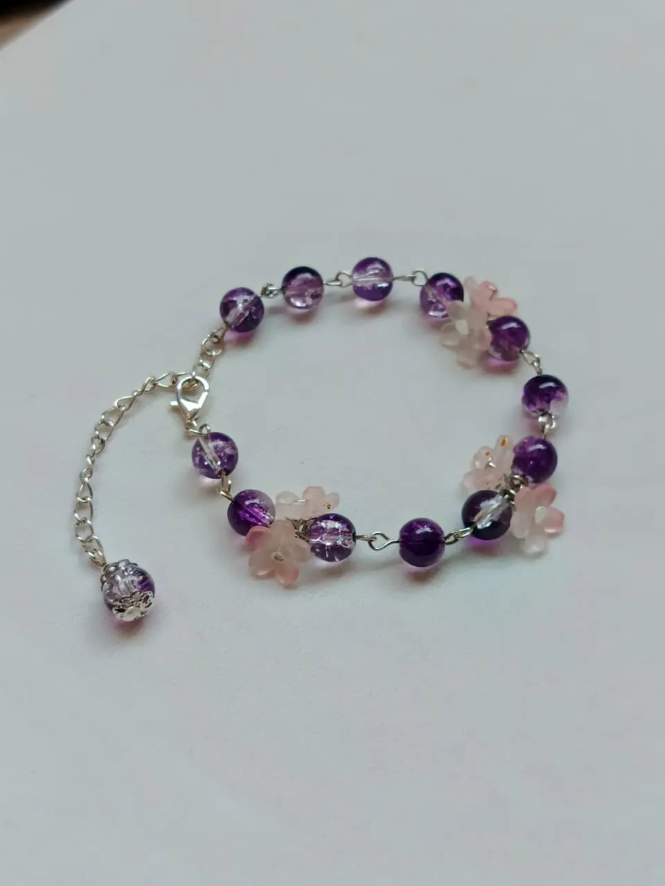 Charmful crystal bracelet with cute charms
