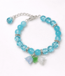 crystal flower charm bracelet by stay decorative