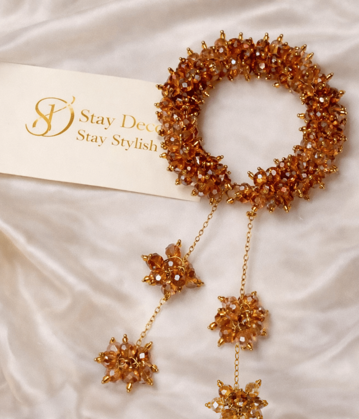 Crystal Handmade Wedding Golden Gajrah Bracelet - Luxury 2026 - Image 7