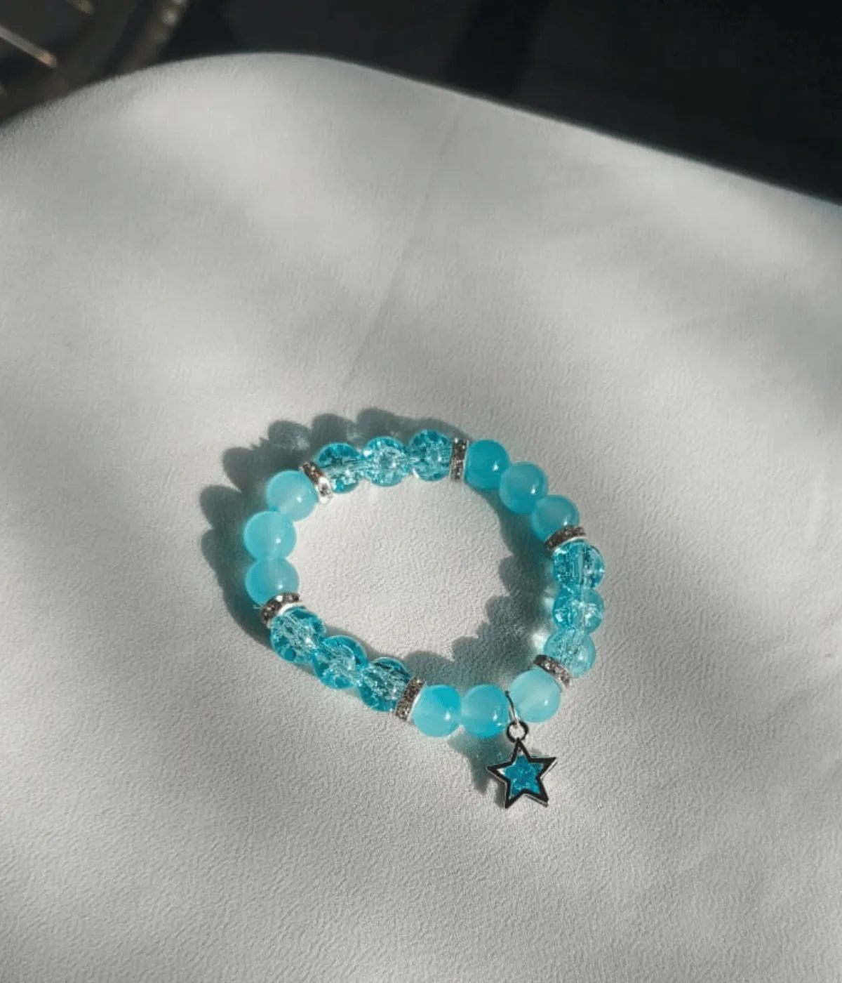 Kids Blue Crystal Bracelet Set