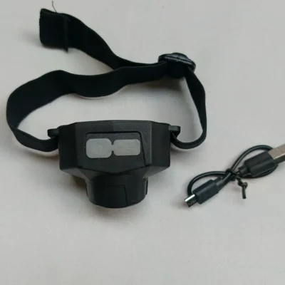 LED Head Light Rechargeable USB charging cable