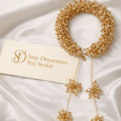 Golden Crystal Beads Gajrah