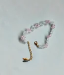 Pink Crystal Bead Bracelet Bead Detail